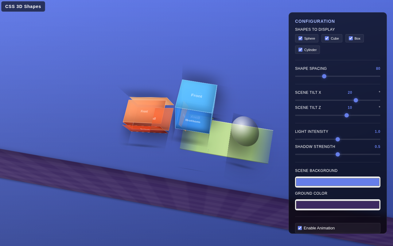 Css 3d Shapes